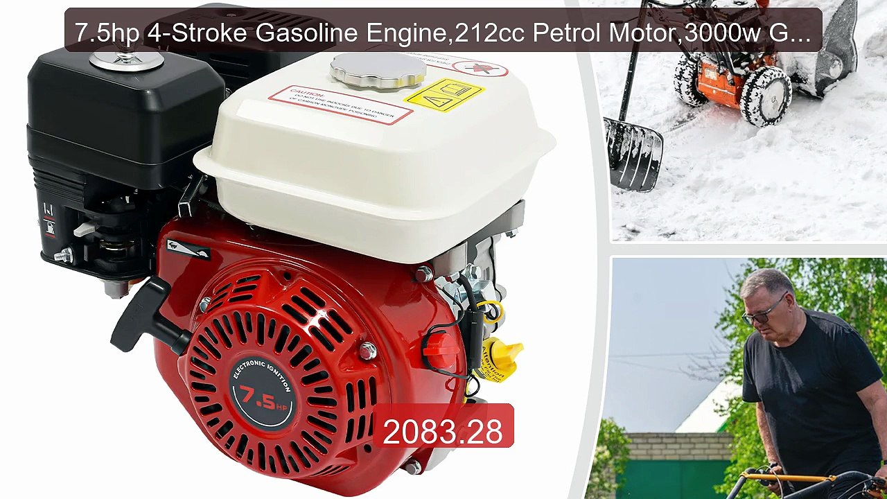 7.5hp 4-Stroke Gasoline Engine,212cc Petrol Motor,3000w Gas En... -- Best Buy 2026 | Great Quality!