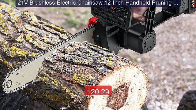 21V Brushless Electric Chainsaw 12-Inch Handheld Pruning Chainsaw ... Best Deal 2026 | Shop Now!