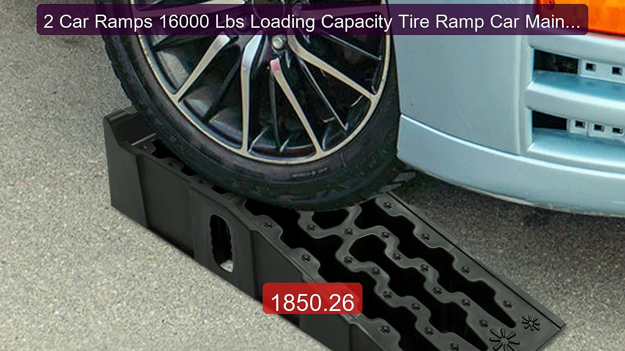 2 Car Ramps 16000 Lbs Loading Capacity Tire Ramp Car Maintenan... -- Hot Deal 2026 | Limited Offer!