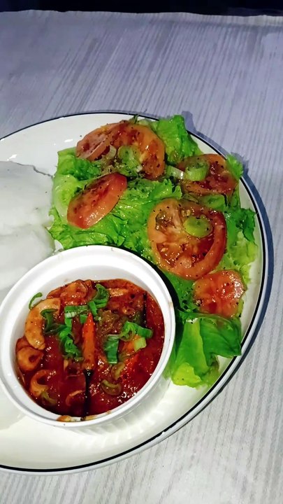 Pup with octopus sauce