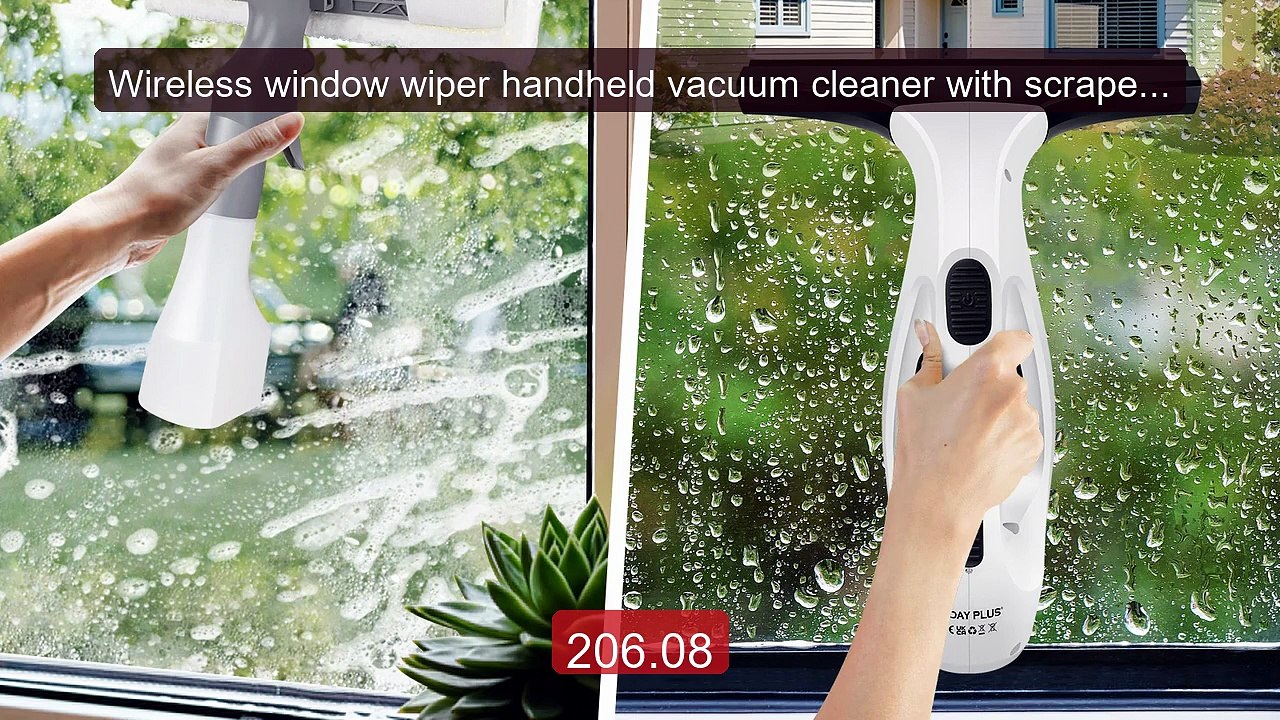 Wireless window wiper handheld vacuum cleaner with scraper sui... -- Best Buy 2026 | Great Quality!