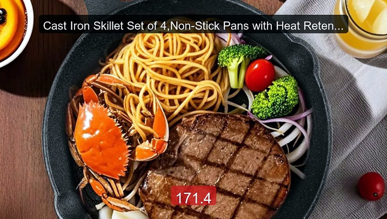 Cast Iron Skillet Set of 4,Non-Stick Pans with Heat Retention,for ... -- Best Deal 2026 | Shop Now!