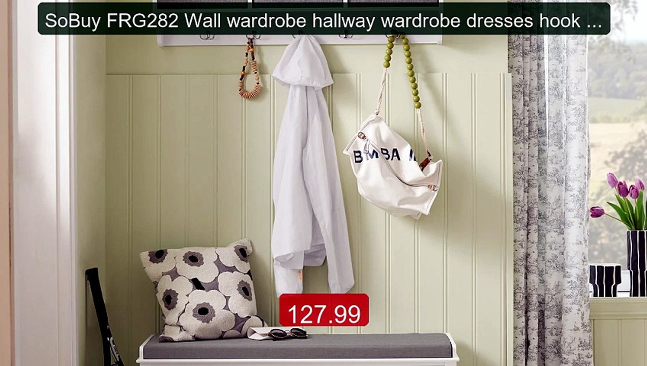 SoBuy FRG282 Wall wardrobe hallway wardrobe dresses hook ha... -- Top Pick 2026 | Unbeatable Price!