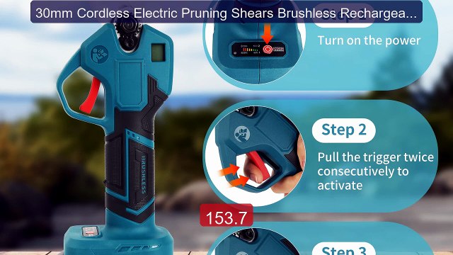 30mm Cordless Electric Pruning Shears Brushless Rechargeabl... Top Pick 2026 | Unbeatable Price!