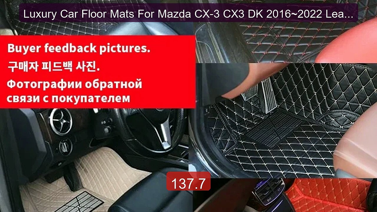 Luxury Car Floor Mats For Mazda CX-3 CX3 DK 2016~2022 Leath... -- Top Pick 2026 | Unbeatable Price!