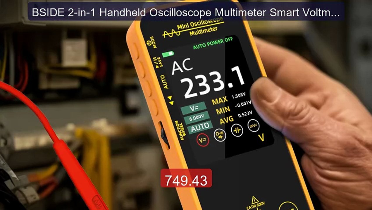 BSIDE 2-in-1 Handheld Oscilloscope Multimeter Smart Voltmeter ... -- Best Buy 2026 | Great Quality!
