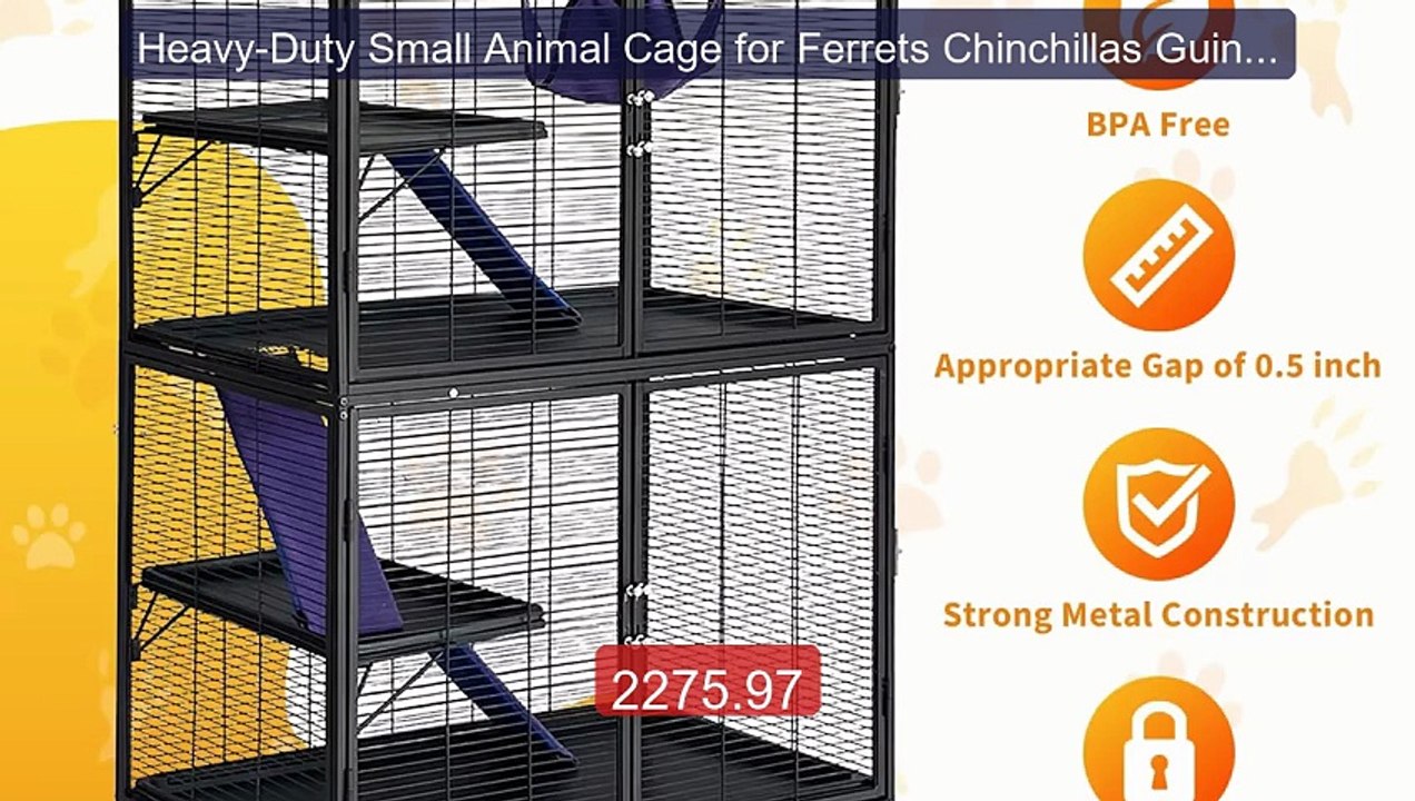 Heavy-Duty Small Animal Cage for Ferrets Chinchillas Guinea Pigs Su... -- Top Rated 2026 | Buy Now!