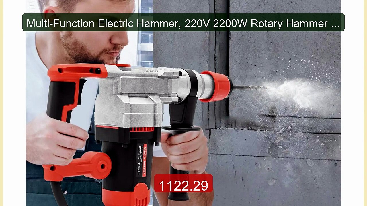 Multi-Function Electric Hammer, 220V 2200W Rotary Hammer Dril... -- Amazing Value 2026 | Must Have!