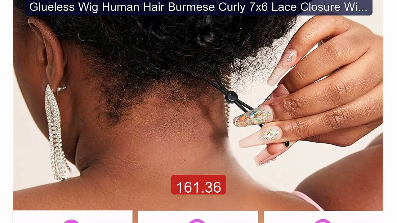 Glueless Wig Human Hair Burmese Curly 7x6 Lace Closure Wig ... -- Top Pick 2026 | Unbeatable Price!
