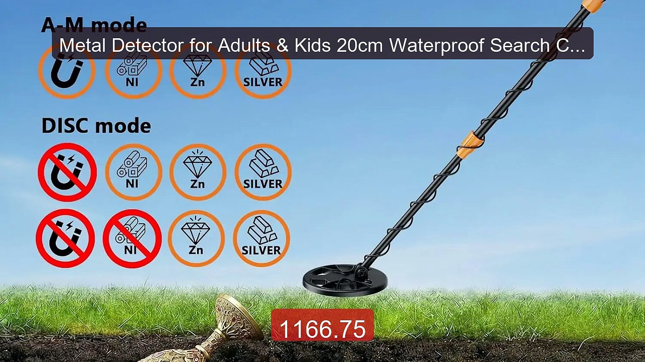 Metal Detector for Adults & Kids 20cm Waterproof Search Coil ... -- Amazing Value 2026 | Must Have!