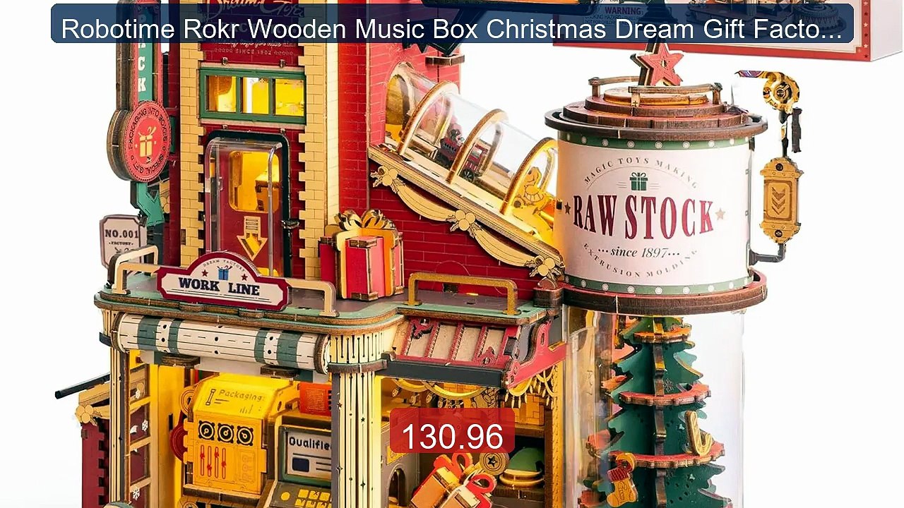 Robotime Rokr Wooden Music Box Christmas Dream Gift Factory... -- Top Pick 2026 | Unbeatable Price!