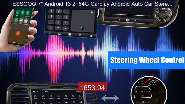 ESSGOO 7 Android 13 2+64G Carplay Android Auto Car Stereo Radio M... Best Deal 2026 | Shop Now!