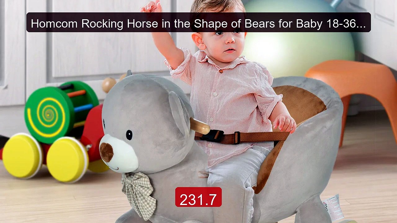 Homcom Rocking Horse in the Shape of Bears for Baby 18-36 M... -- Top Pick 2026 | Unbeatable Price!