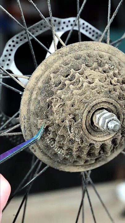 Satisfying bike cleaning session