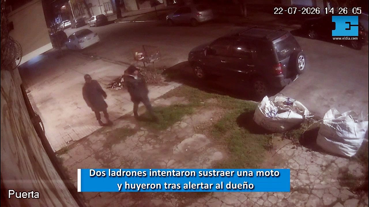 Dos ladrones intentaron sustraer una moto en La Plata y huyeron tras alertar al dueño