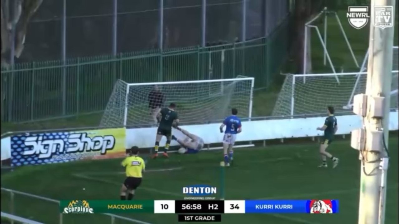 Kurri player injury at Lyall Peacock Field