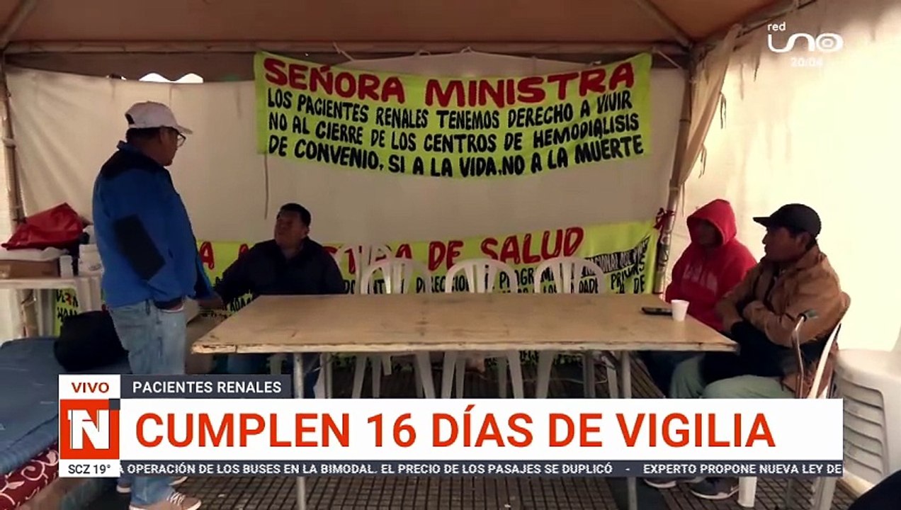 RENALES CUMPLEN 16 DÍAS DE VIGILIA