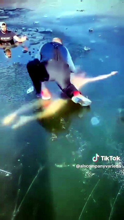 POR UM FIO! Nadador QUASE SE DÁ MAL ao Entrar em Lago Congelado! 🥶