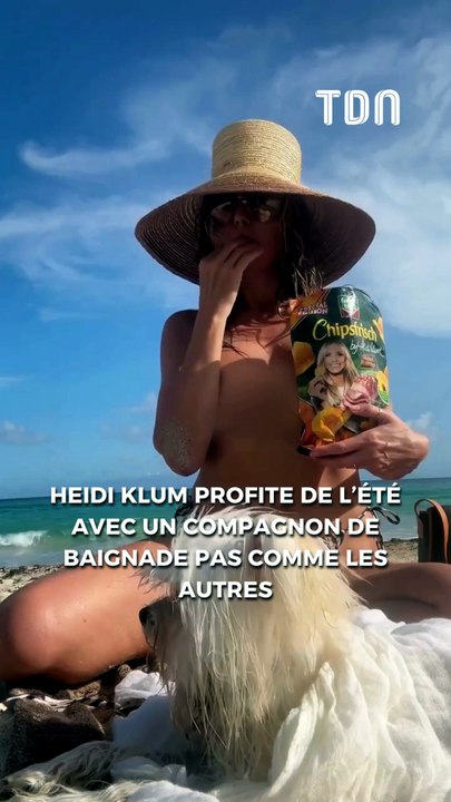 Heidi Klum profite de l’été avec un compagnon de baignade pas comme les autres