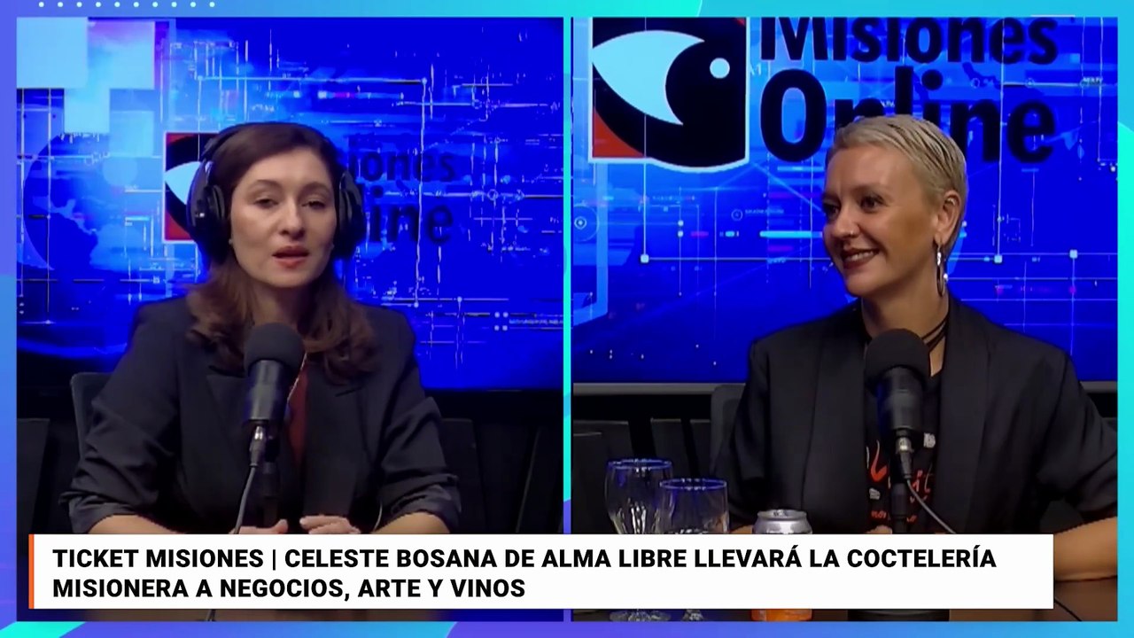 Ticket Misiones Celeste Bosana de Alma Libre llevará la coctelería misionera a Negocios, Arte y Vinos