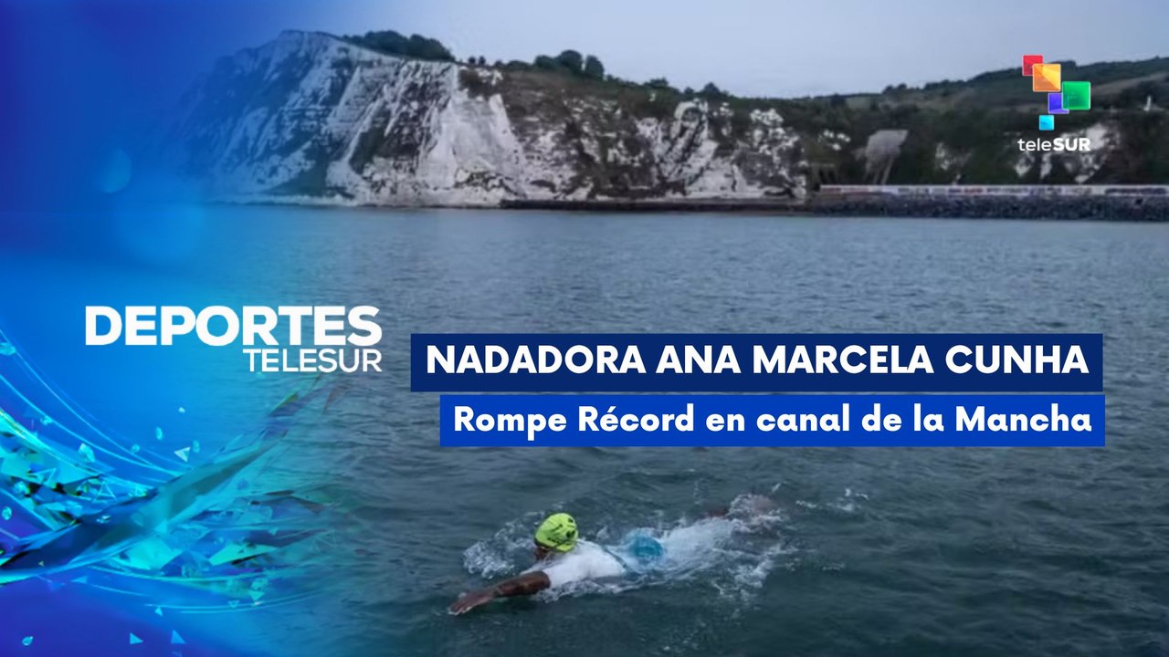DEPORTES TELESUR | Ana Marcela Cunha cruza el Canal de la Mancha con récord sudamericano 22-07-2026