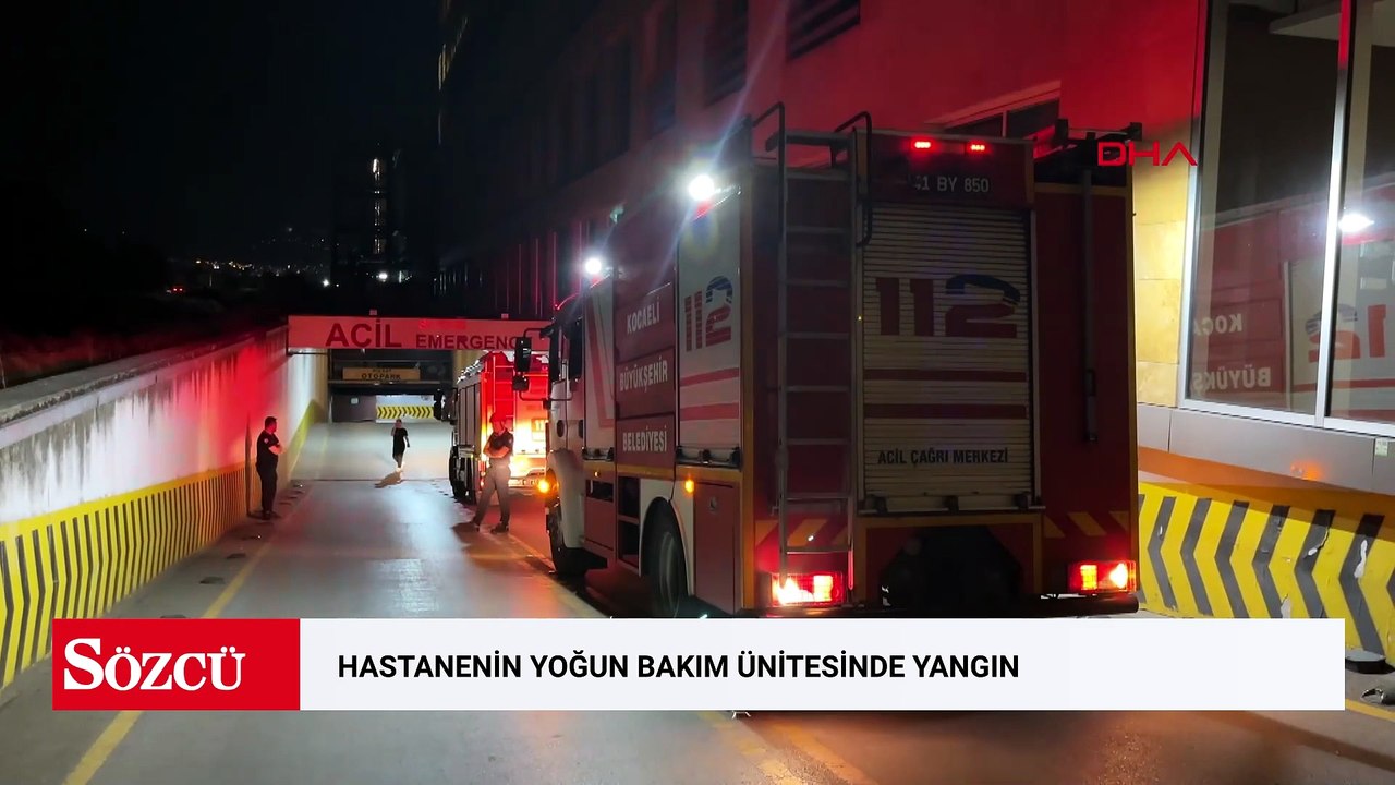 Hastanenin yoğun bakım ünitesinde yangın; 2 kişi dumandan etkidendi