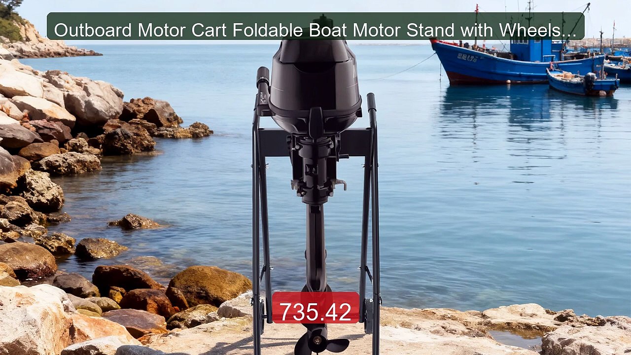 Outboard Motor Cart Foldable Boat Motor Stand with Wheels for ... -- Best Buy 2026 | Great Quality!