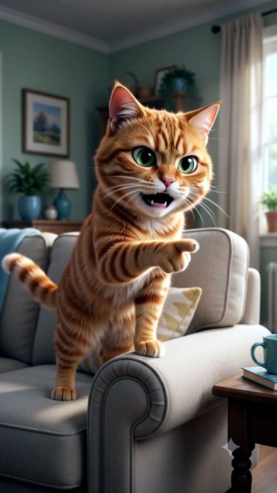 生气猫  Angry cat