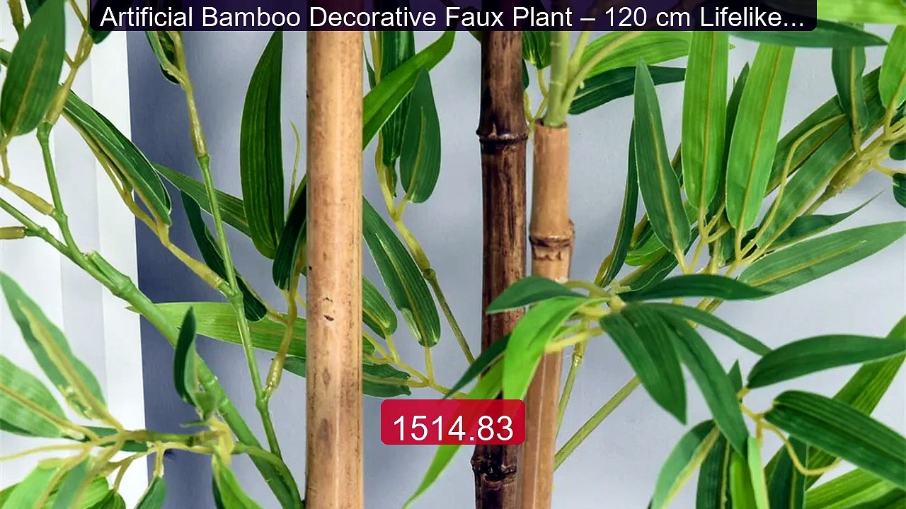 Artificial Bamboo Decorative Faux Plant – 120 cm Lifelike Tre... -- Amazing Value 2026 | Must Have!