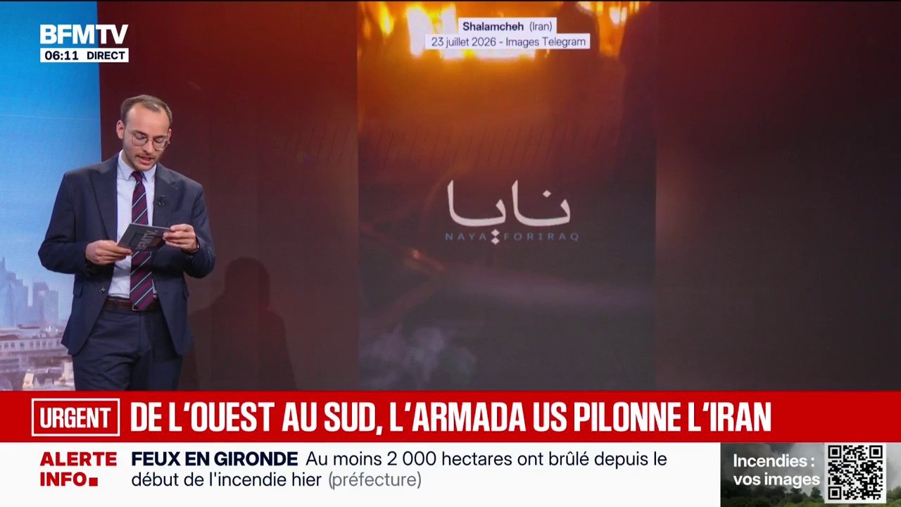 Guerre au Moyen-Orient: de nouvelles frappes américaines en Iran, notamment à Shalamcheh, dans l'ouest du pays
