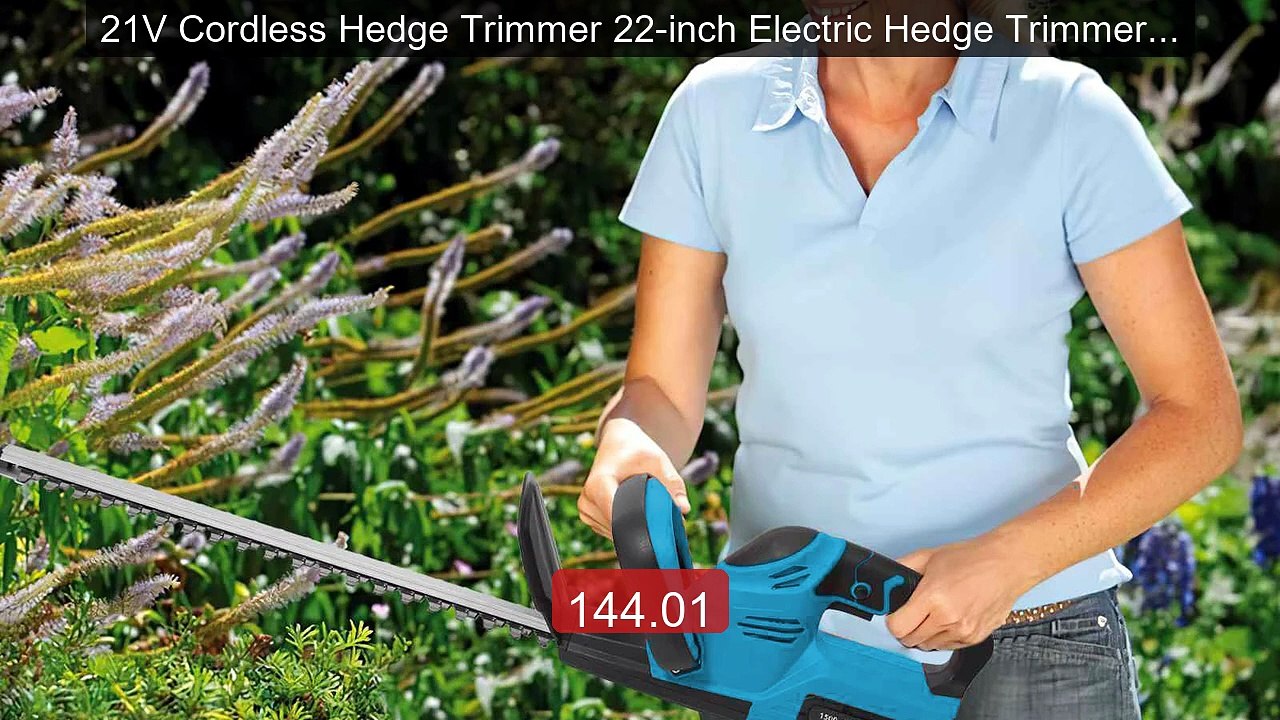 21V Cordless Hedge Trimmer 22-inch Electric Hedge Trimmer Low... -- Amazing Value 2026 | Must Have!