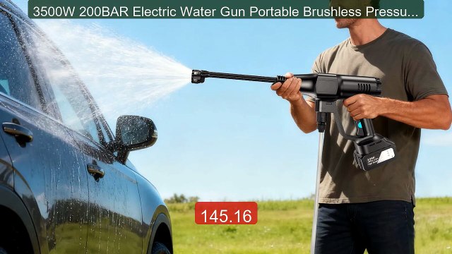 3500W 200BAR Electric Water Gun Portable Brushless Pressure Washer ... Top Rated 2026 | Buy Now!