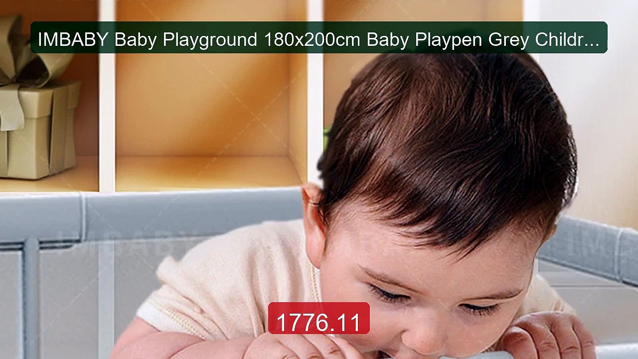 IMBABY Baby Playground 180x200cm Baby Playpen Grey Children... -- Top Pick 2026 | Unbeatable Price!