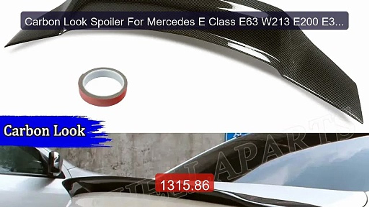 Carbon Look Spoiler For Mercedes E Class E63 W213 E200 E300... -- Top Pick 2026 | Unbeatable Price!
