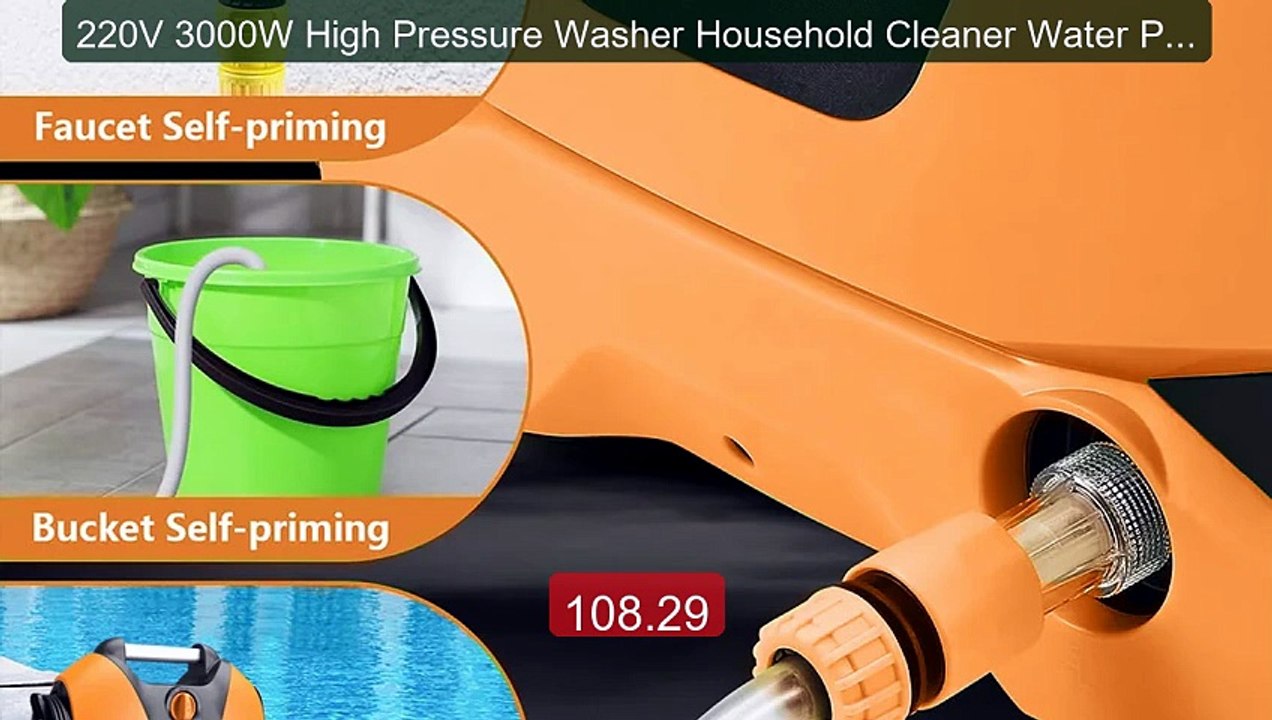 220V 3000W High Pressure Washer Household Cleaner Water Pressu... -- Best Buy 2026 | Great Quality!