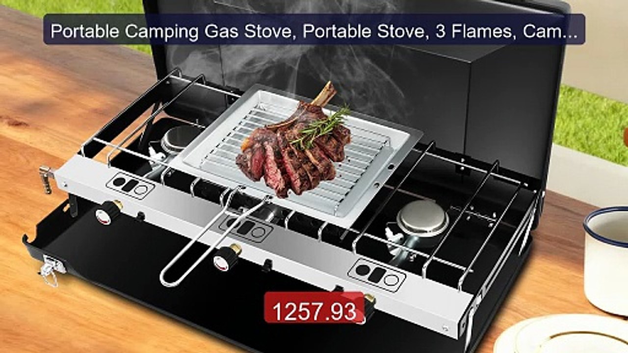 Portable Camping Gas Stove, Portable Stove, 3 Flames, Camping ... -- Hot Deal 2026 | Limited Offer!