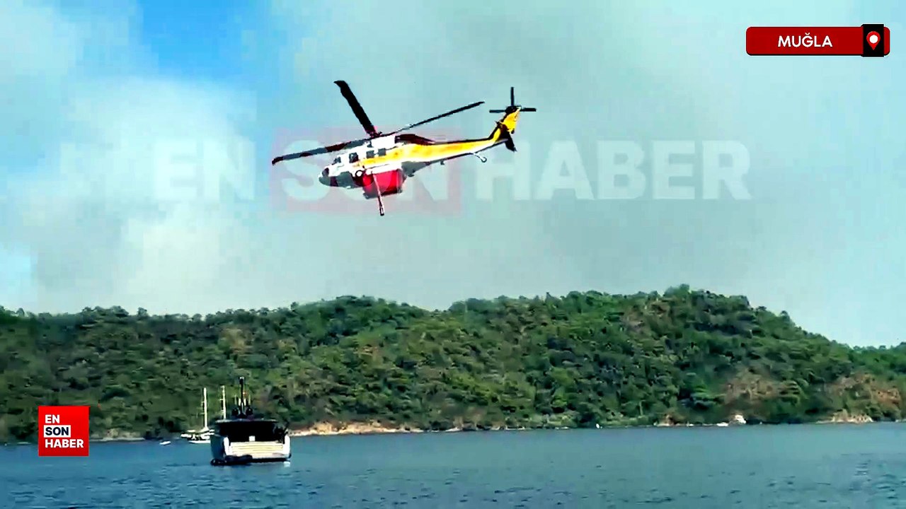 Muğla'daki yangının enerjisi düşürüldü