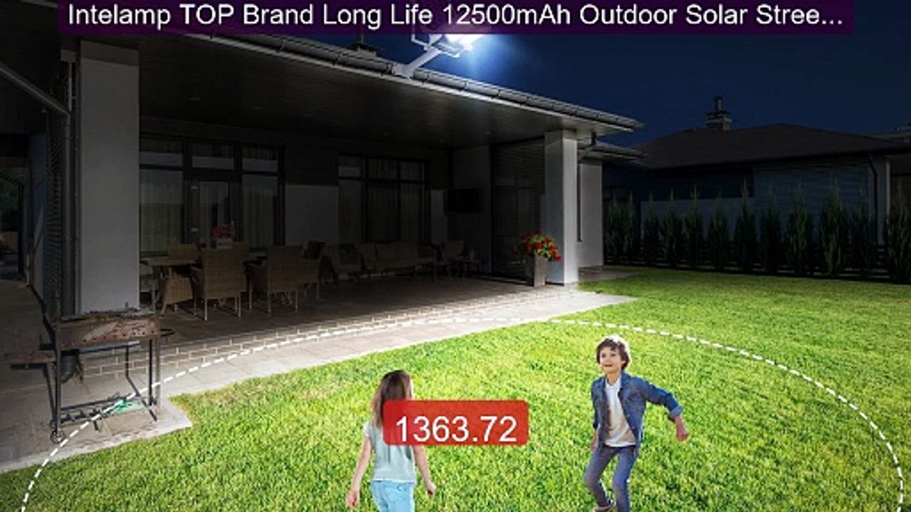 Intelamp TOP Brand Long Life 12500mAh Outdoor Solar Street ... -- Top Pick 2026 | Unbeatable Price!