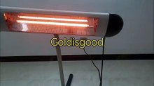 High quality halogen infrared heater 1500w freestanding outdoor indoor heater for garden use