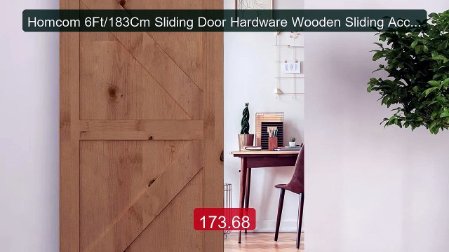 Homcom 6Ft/183Cm Sliding Door Hardware Wooden Sliding Accessory Kit... Top Rated 2026 | Buy Now!