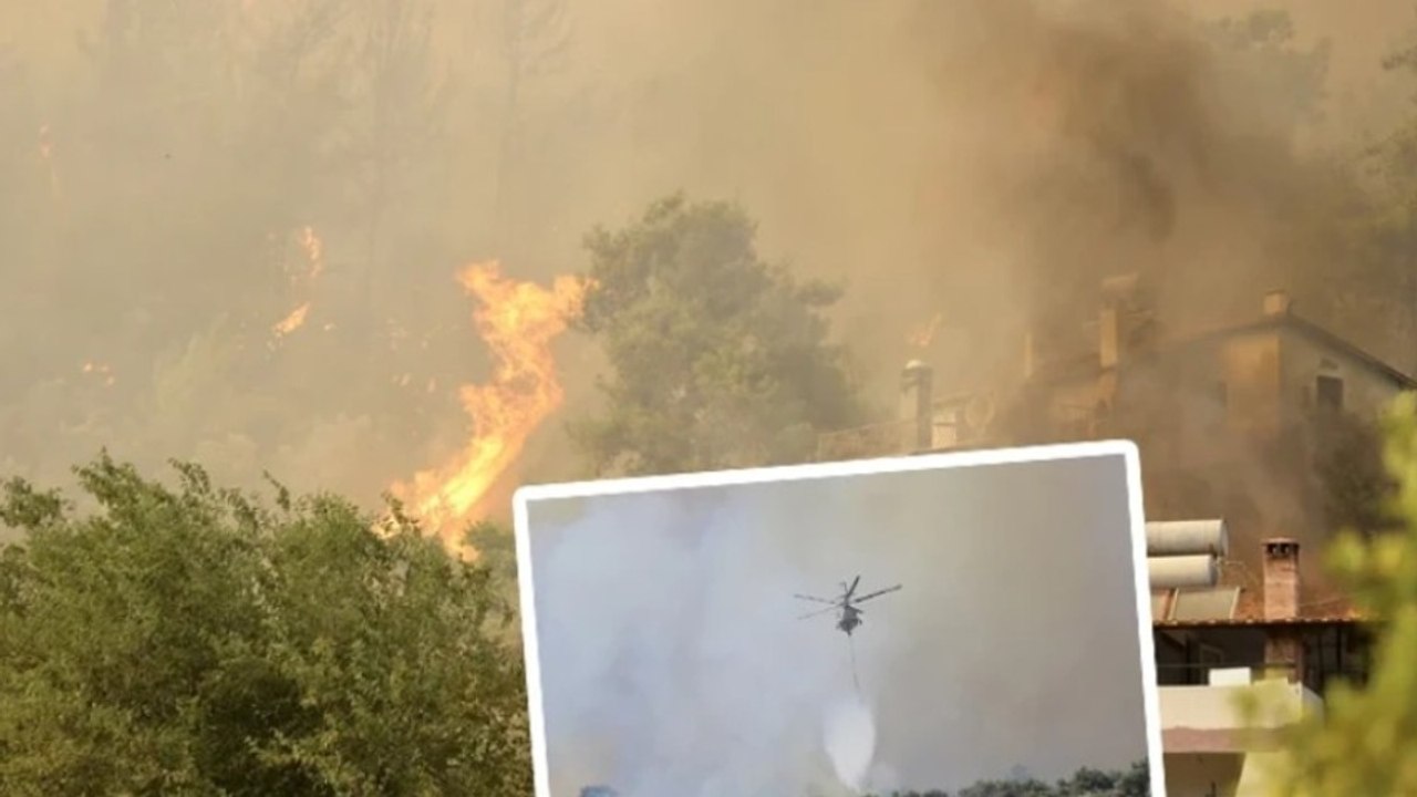 Fethiye'deki orman yangınına müdahale sürüyor
