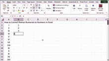 How to Convert Roman Numerals to Numbers in Excel