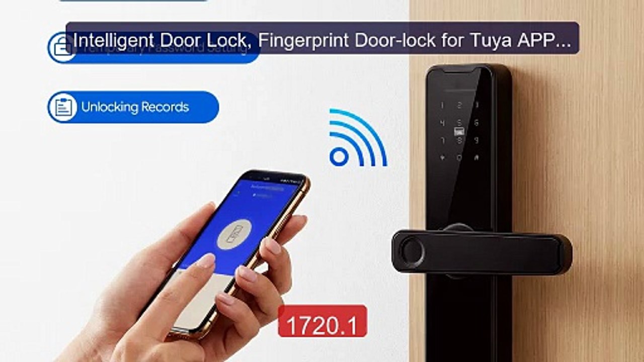 Intelligent Door Lock, Fingerprint Door-lock fo...