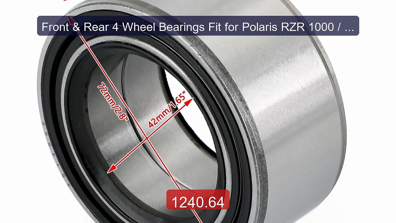 Front & Rear 4 Wheel Bearings Fit for Polaris RZR 1000 / XP / ... -- Best Buy 2026 | Great Quality!