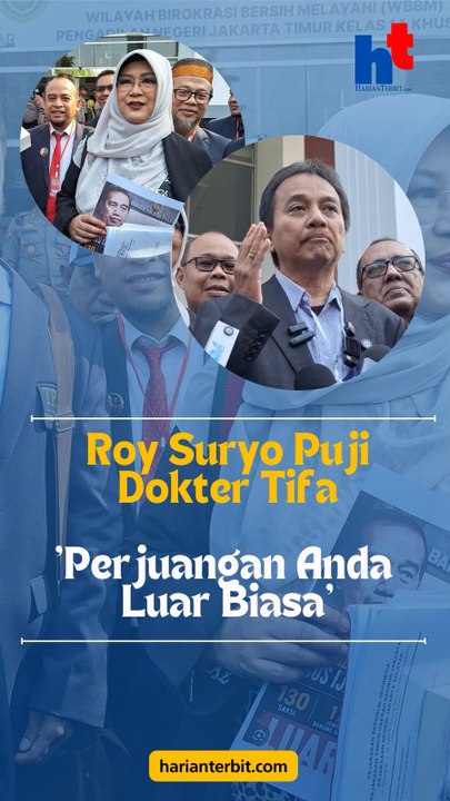 Roy Suryo Puji Dokter Tifa“Perjuangan Anda Luar Biasa”
