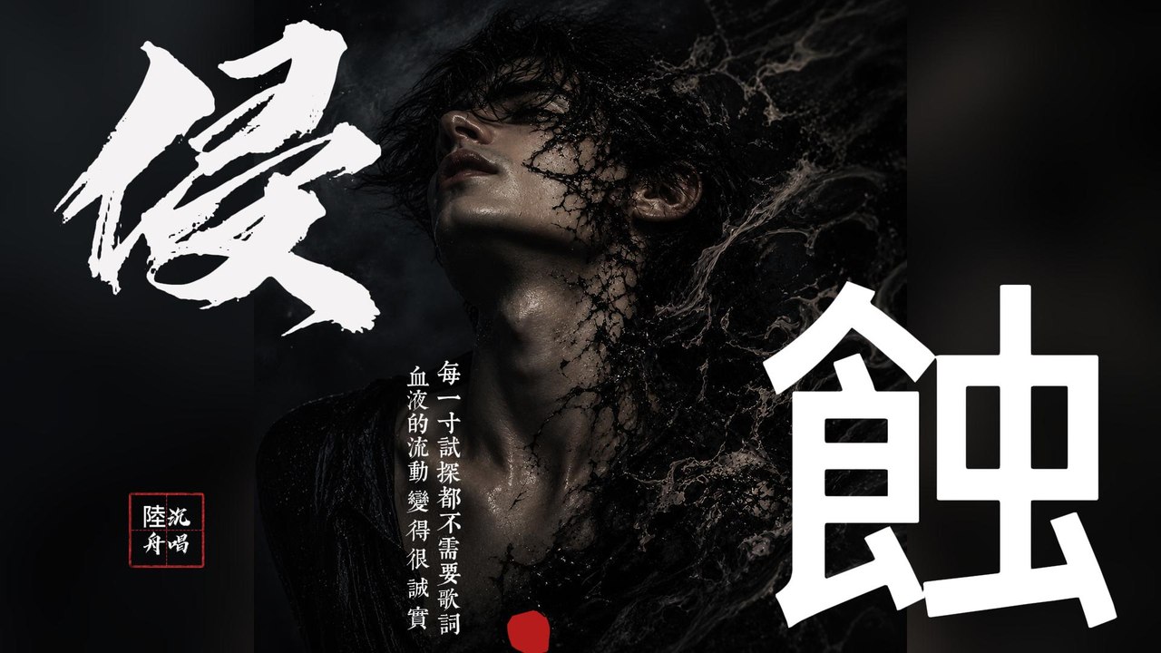 陸沉舟-侵蝕『血液的流動變得很誠實每一寸試探都不需要歌詞你像個捕獵者優雅而奢侈把我的驕傲徹底地格式』#陸沉舟 #侵蝕【動態歌詞/Lyrics Video】
