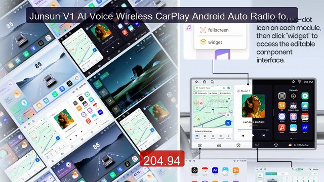 Junsun V1 AI Voice Wireless CarPlay Android Auto Radio for Opel Zaf... Top Rated 2026 | Buy Now!