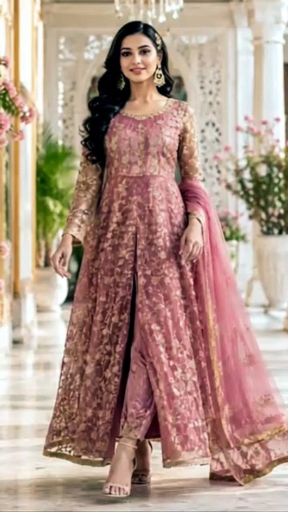 Gorgeous Pink Front-Open Maxi Suit | Perfect Wedding Guest Look ✨