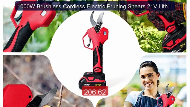 1000W Brushless Cordless Electric Pruning Shears 21V Lithiu... Top Pick 2026 | Unbeatable Price!