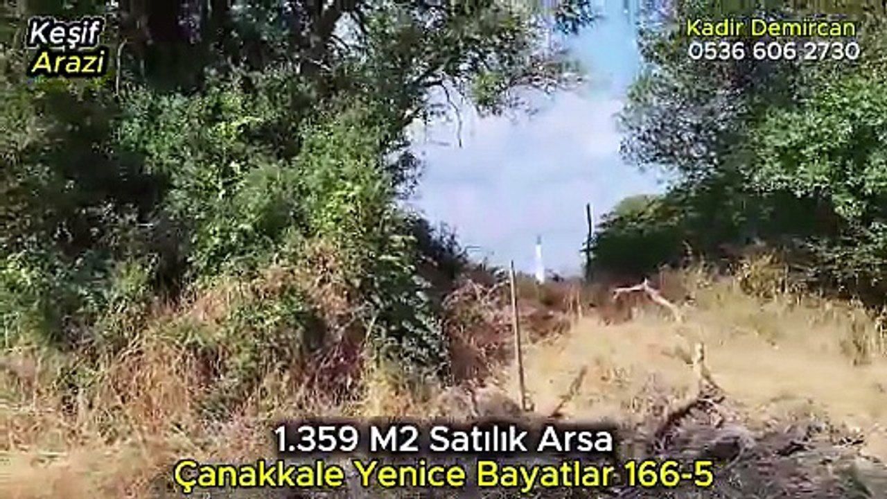 x1.359 m2 Satılık Arsa. Keşif Arazi. Çanakkale, Yenice Bayatlar 166 ada 5 parsel